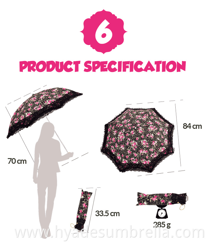 ladies umbrella pink